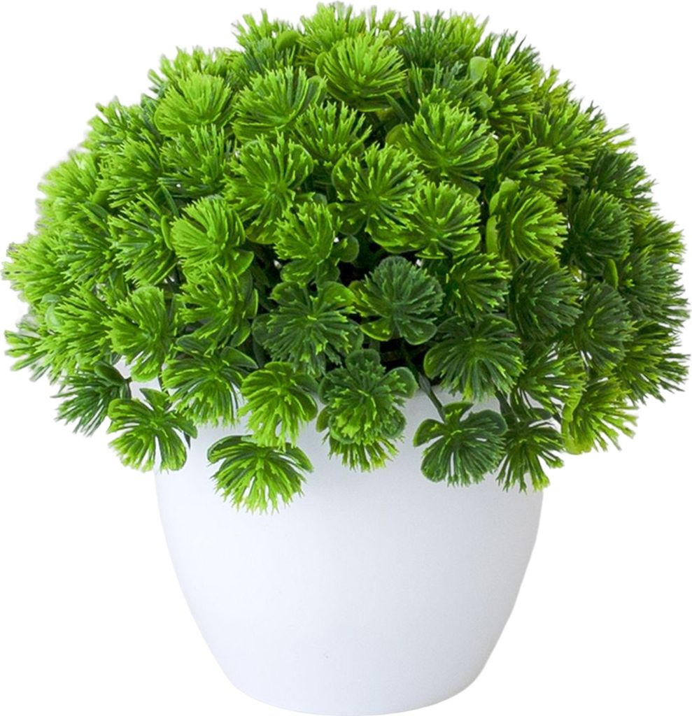 Realistische künstliche Pflanze energiegeladene dekorative lebendige UV-resistente Desktop-Ornament Fake Bonsai Office Decor-B