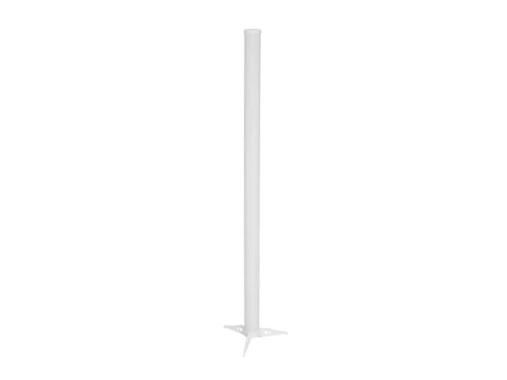 A white tube-like product with a base, isolated on a white background.