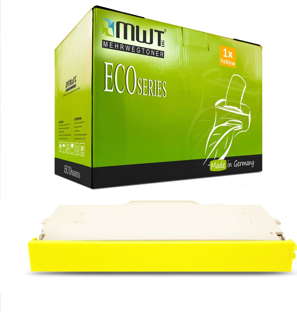 1 Mehrwegtoner kompatible Lasertoner ersetzt Lexmark 0C500H2YG Yellow