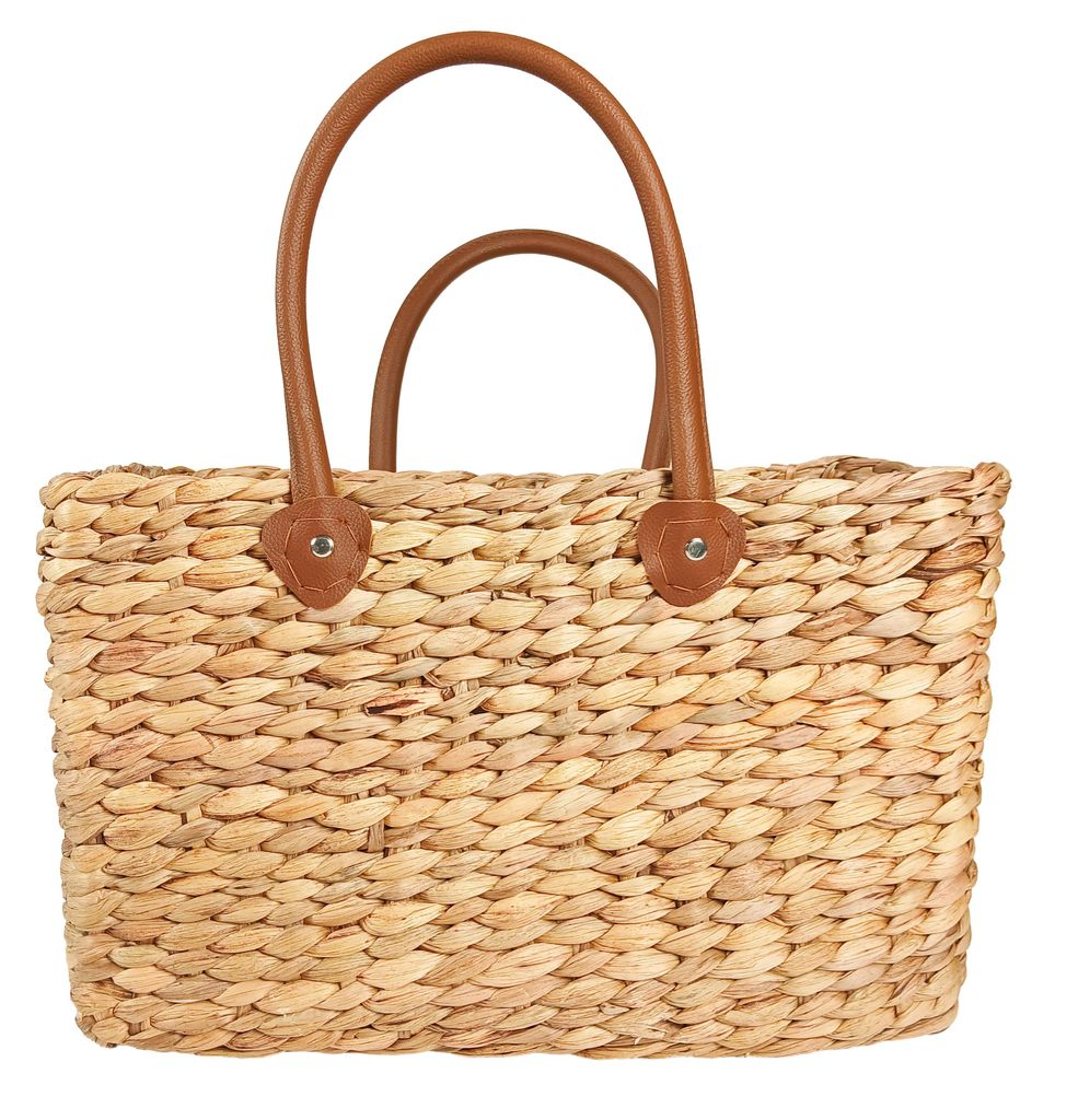 Kobolo Tasche Korbtasche Flechttasche aus Wasserhyazinthe - Produktbild 