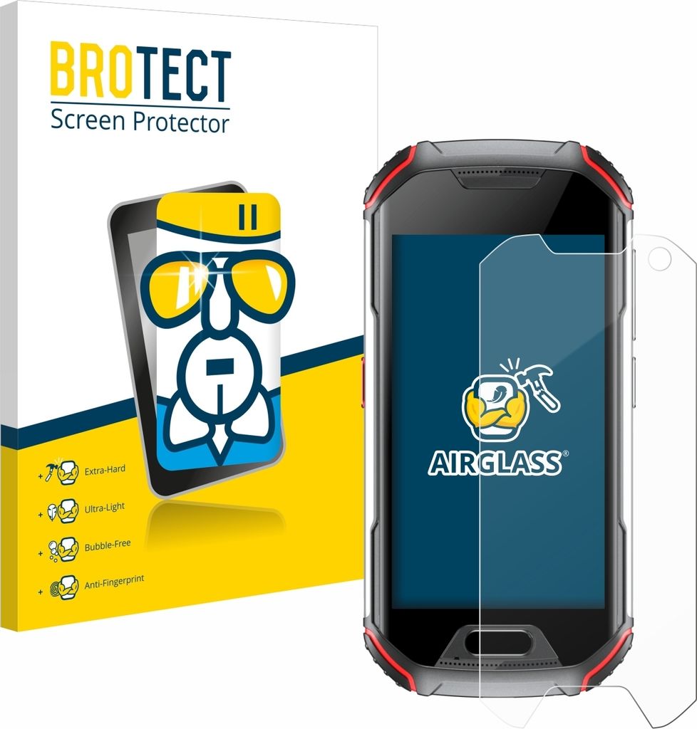 BROTECT Schutzglas für Unihertz Atom L Schutzfolie Panzer Folie Glas Display Schutz klar