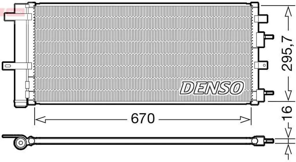 DENSO DCN10053 Condenseur de Climatisation OE 1886561 Galaxy Mondeo V