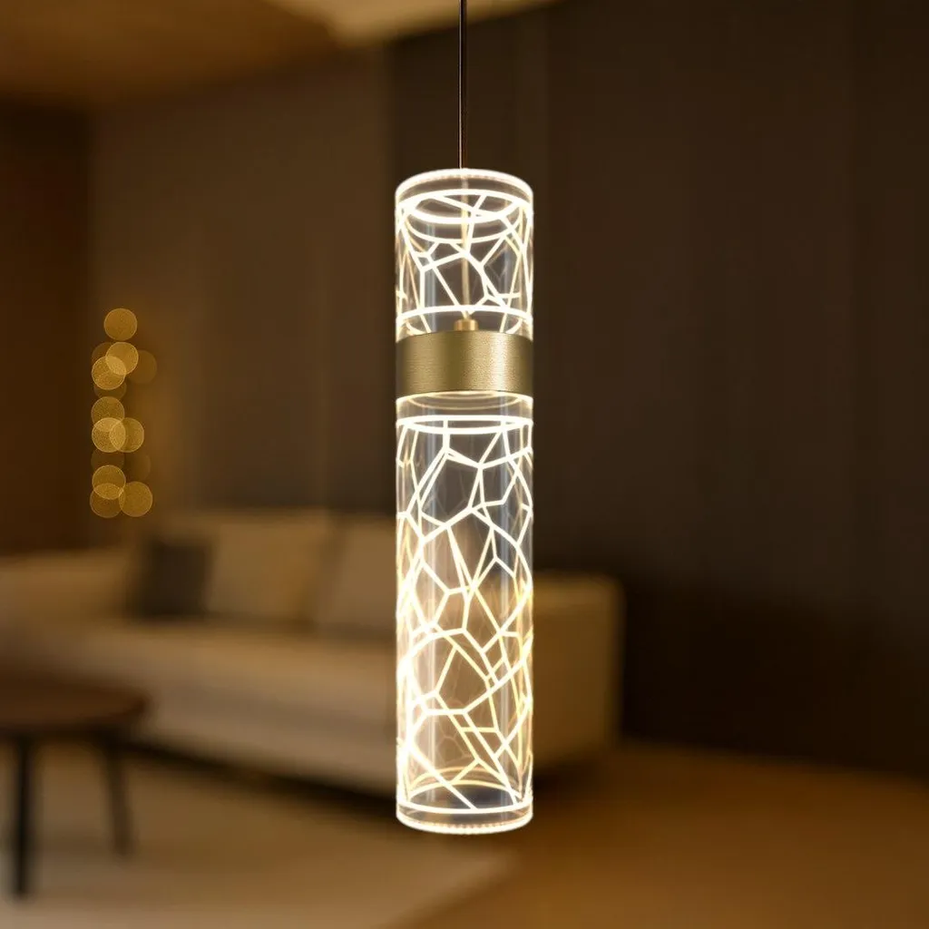 Suspension LED design pour salon Milagro Lagos ML2245 coloris doré