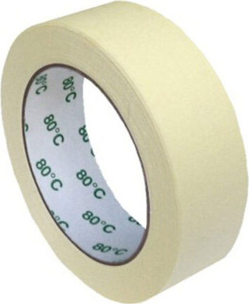 8x Kreppband Kreppklebeband Montageband PLUS bis 80° C beige 30mm x 50m