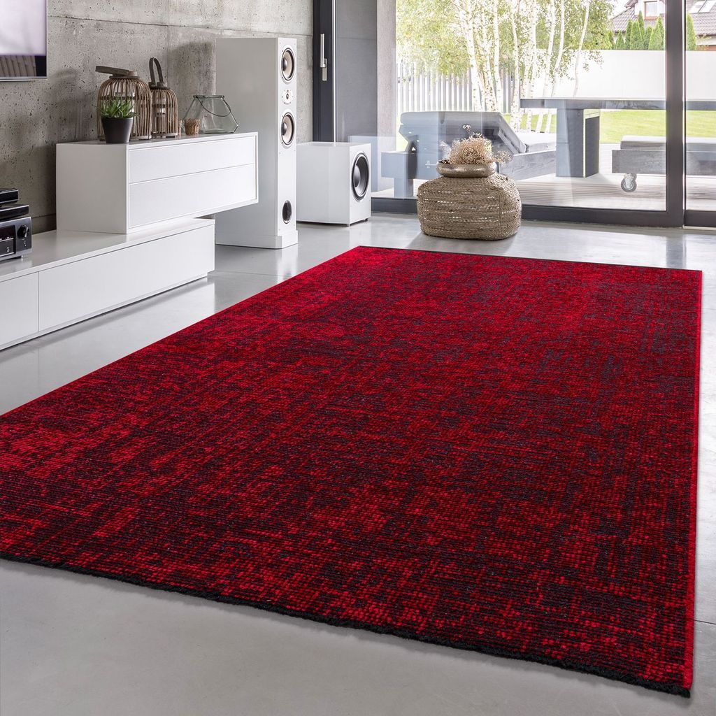 TT Home Wohnzimmer Teppich Esszimmer Boho Vintage Design Abstrakte Sisal Optik Mit Fransen Moderner Style Flachgewebe Größe 80x150 cm