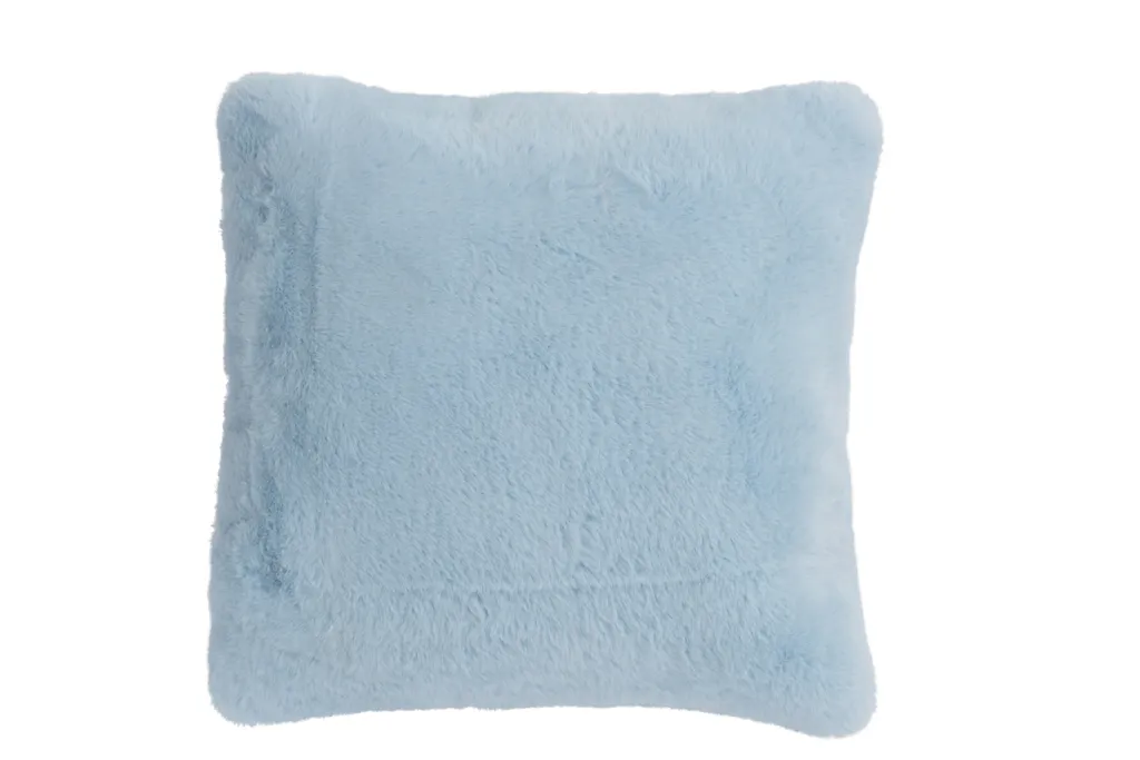 Coussin bleu J-Line Cutie : fini le canapé inconfortable et sans style