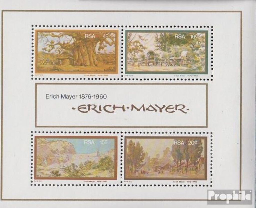 Briefmarken Südafrika 1976 Mi Block4 (kompl.Ausg.) FDC Erich Mayer