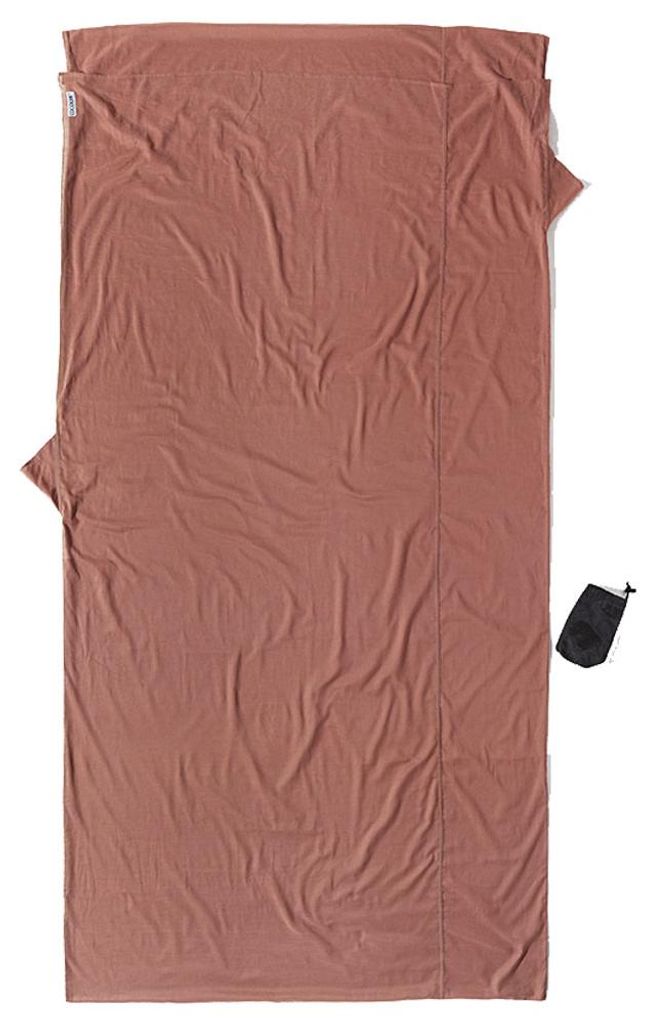 Cocoon Leicht-Reiseschlafsack, Rechteck, 220 x 90 cm, дgypt. Baumwolle, khaki