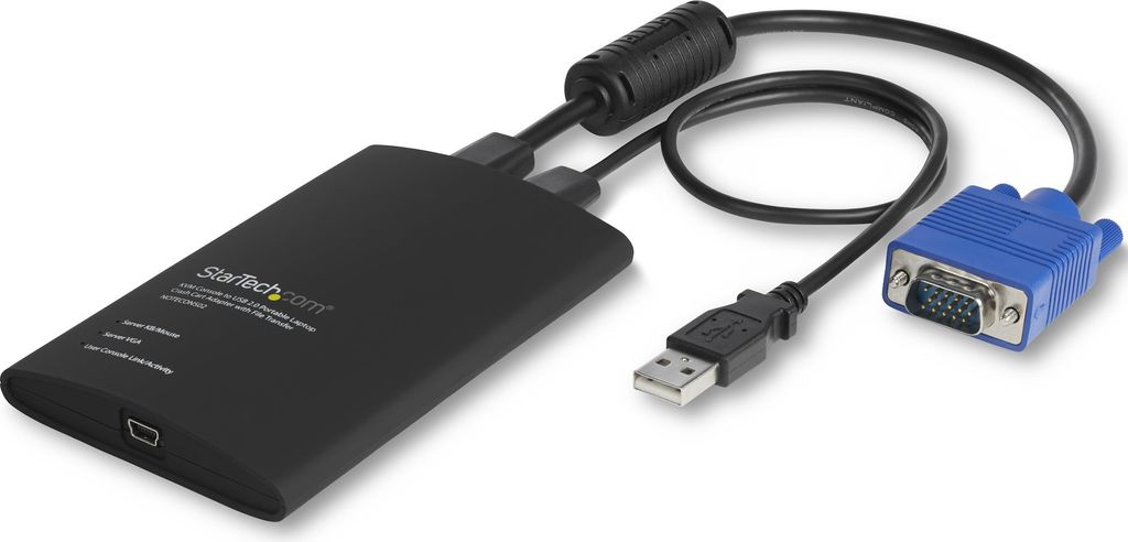 StarTech.com USB 2.0 KVM Konsole - Mobiler Laptop Crash Cart Adapter mit Datenübertragung und Videoaufnahme