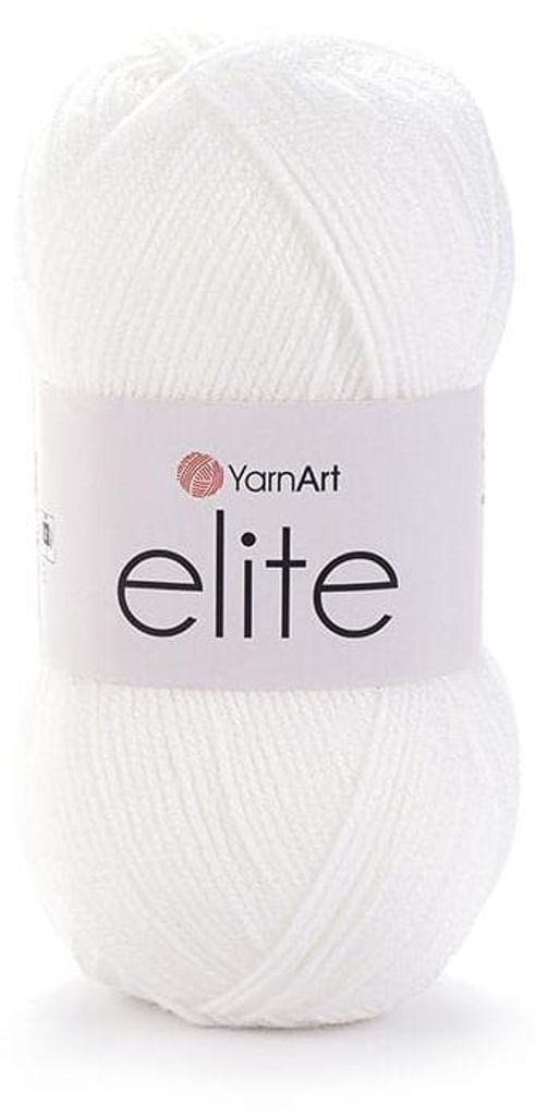 YarnArt Elite 150 Acrylgarn Weiß 100g/300m weich & leicht Produktbild 