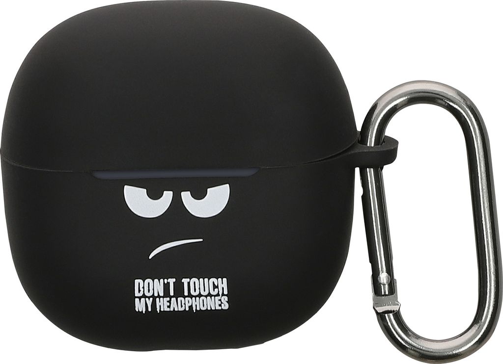 kwmobile Hülle kompatibel mit Xiaomi Redmi Buds 6 Lite Hülle - Silikon Kopfhörer Schutzhülle Case Cover Weiß Schwarz Schwarz