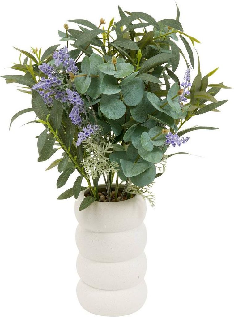 Künstliches blumenarrangement uda lavendel und eukalyptus 66 cm - Atmosphera créateur d'intérieur