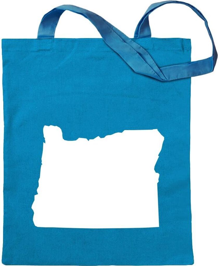 Kiwistar - Baumwolltasche - hellblau - USA - Bundesstaat - Oregon - Tragetasche Stoffbeutel Umhängetasche langer Henkel