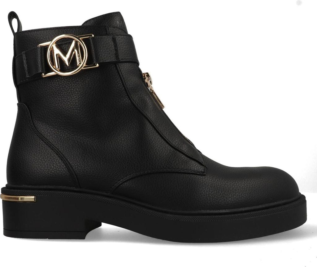 Mexx Micla Kasia Enkellaarsjes Plat - Zwart - Maat 42