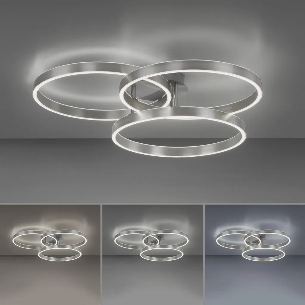 Plafonnier LED pour Grand Salon et Bureau Éclairage Variable 5000 lm