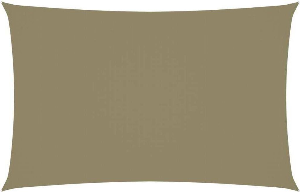 The Living Store Sonnensegel Oxford-Gewebe Rechteckig 5x8 m Beige