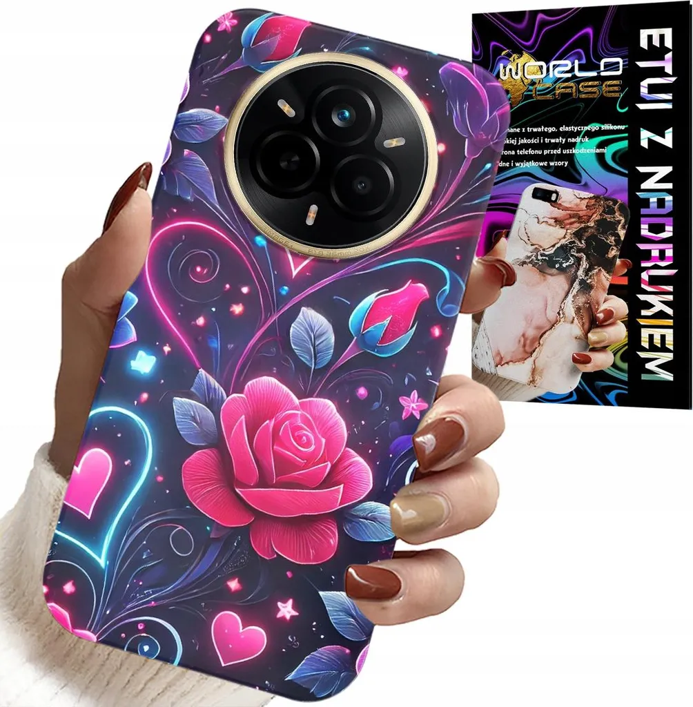 Cover Realme 14 Pro+ 5G Rosa Cuore per Ragazze - Kit Protezione 360