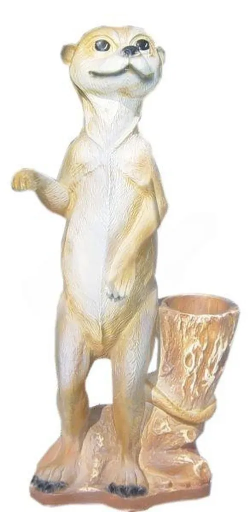 Statue de furet réaliste - Sculpture décorative pour parc et zoo privé