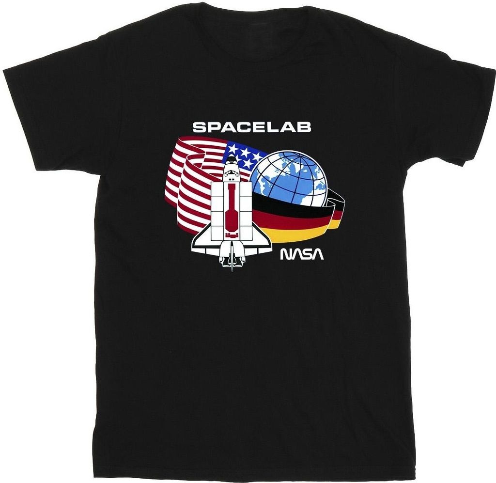 NASA - "Space Lab" T-Shirt für Herren BI48844 (4XL) (Schwarz)