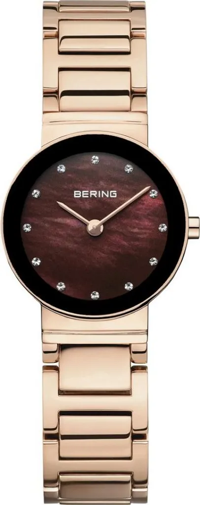 Bering montre Femme 10126-765 en acier inoxydable doré rose et maille