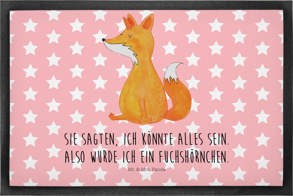 Mr. & Mrs. Panda Schmutzfangmatte Einhorn Fuchs 50 x 75 cm Produktbild 