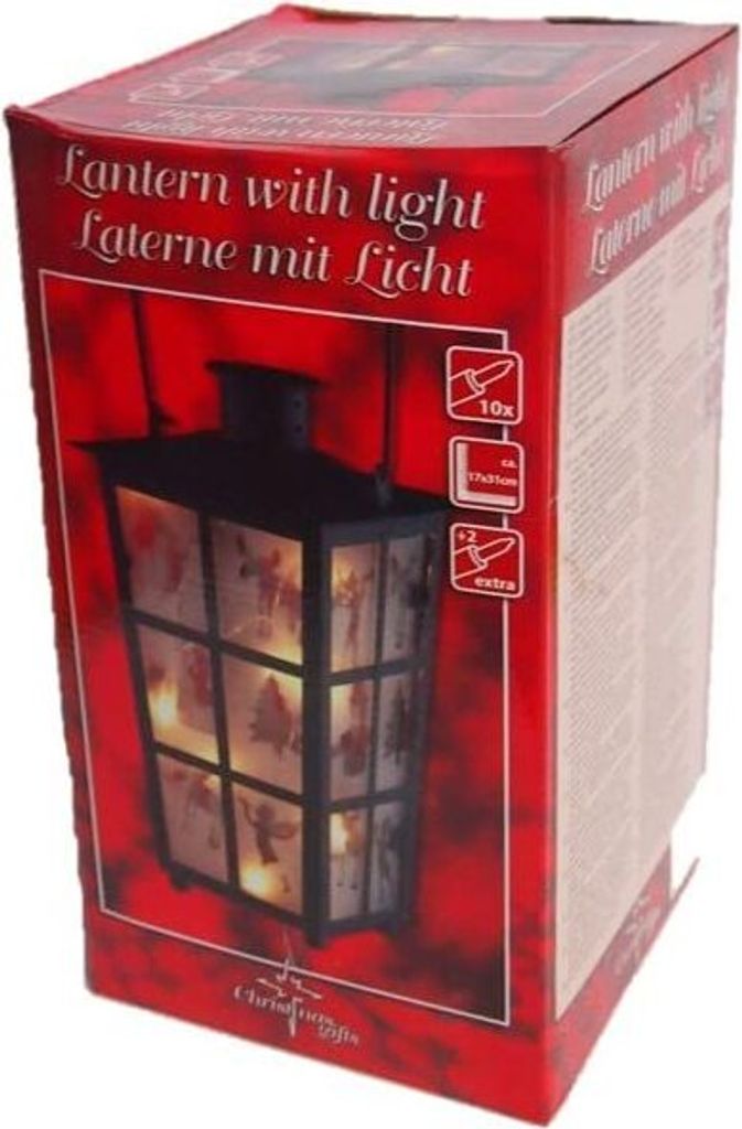 LED Laterne 31 x 17 Cm mit 10 LED
