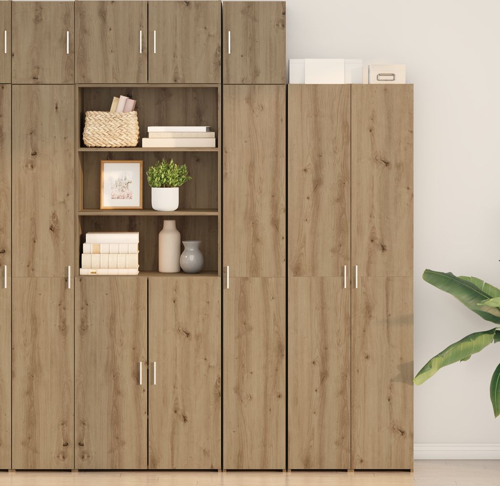 Schlanker Stauraum-Schrank Artisan Eiche 30x42.5x225 cm Holzwerkstoff, Kommoden DesignMöbel Neu