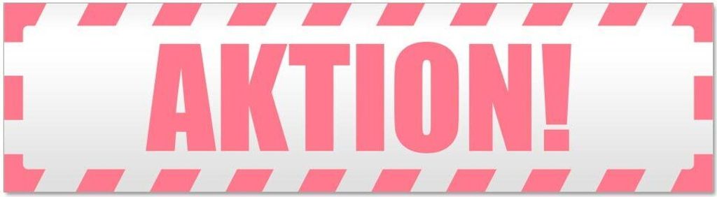 Kiwistar - Autoaufkleber - Hellrosa - 30 x 8 cm - Aktion! gestreift - Hinweis Aufkleber Sticker für Auto, Kfz, Fahrrad, PKW, LKW