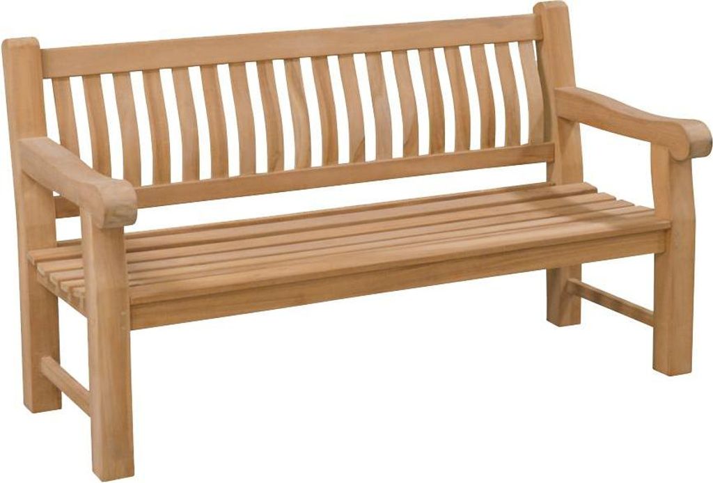 Livingfurn - Gartenbank Patrick Bench - Teakholz - 50x200x45