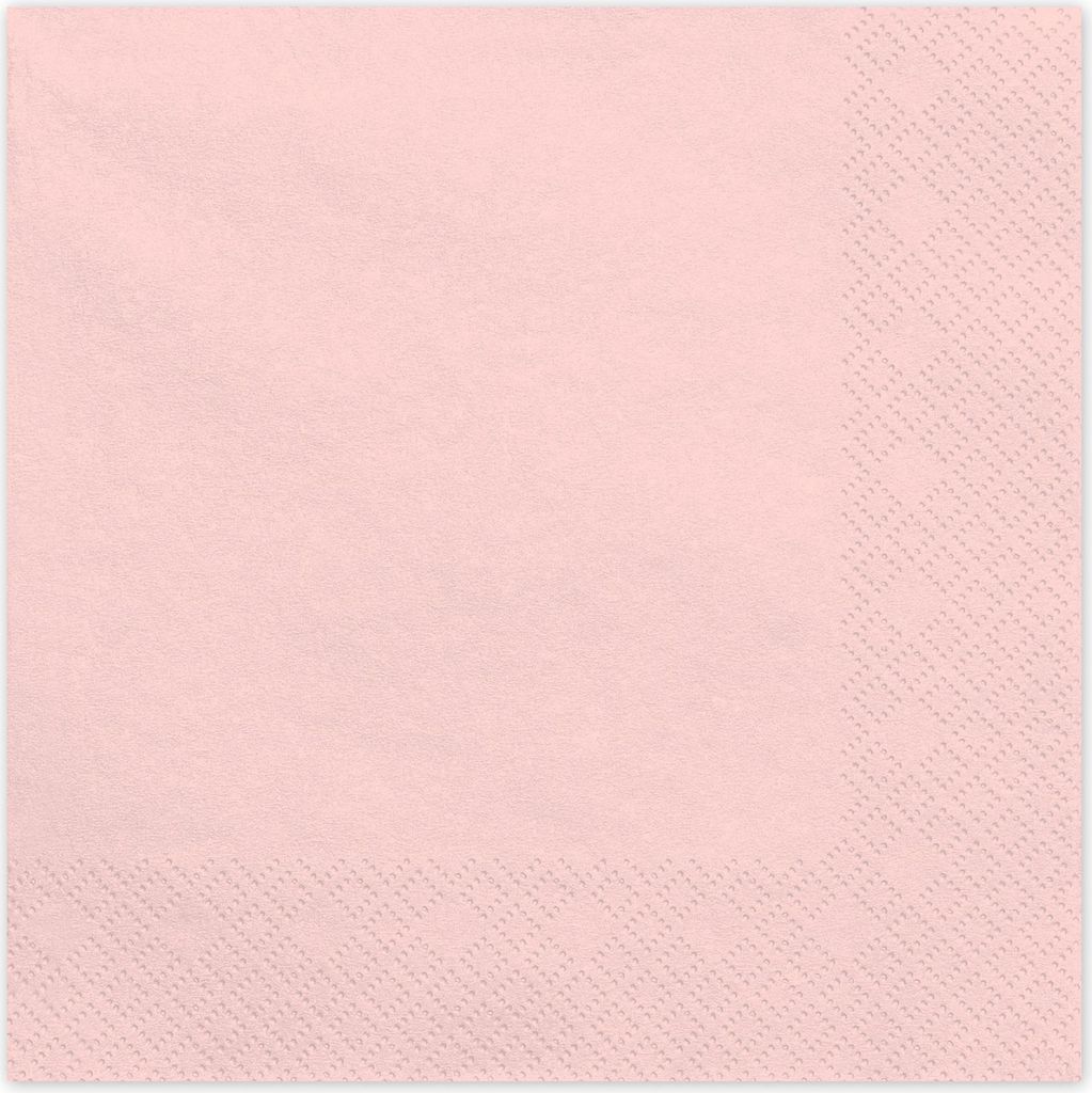 Servietten Uni 20Stk./33x33cm | Rosa