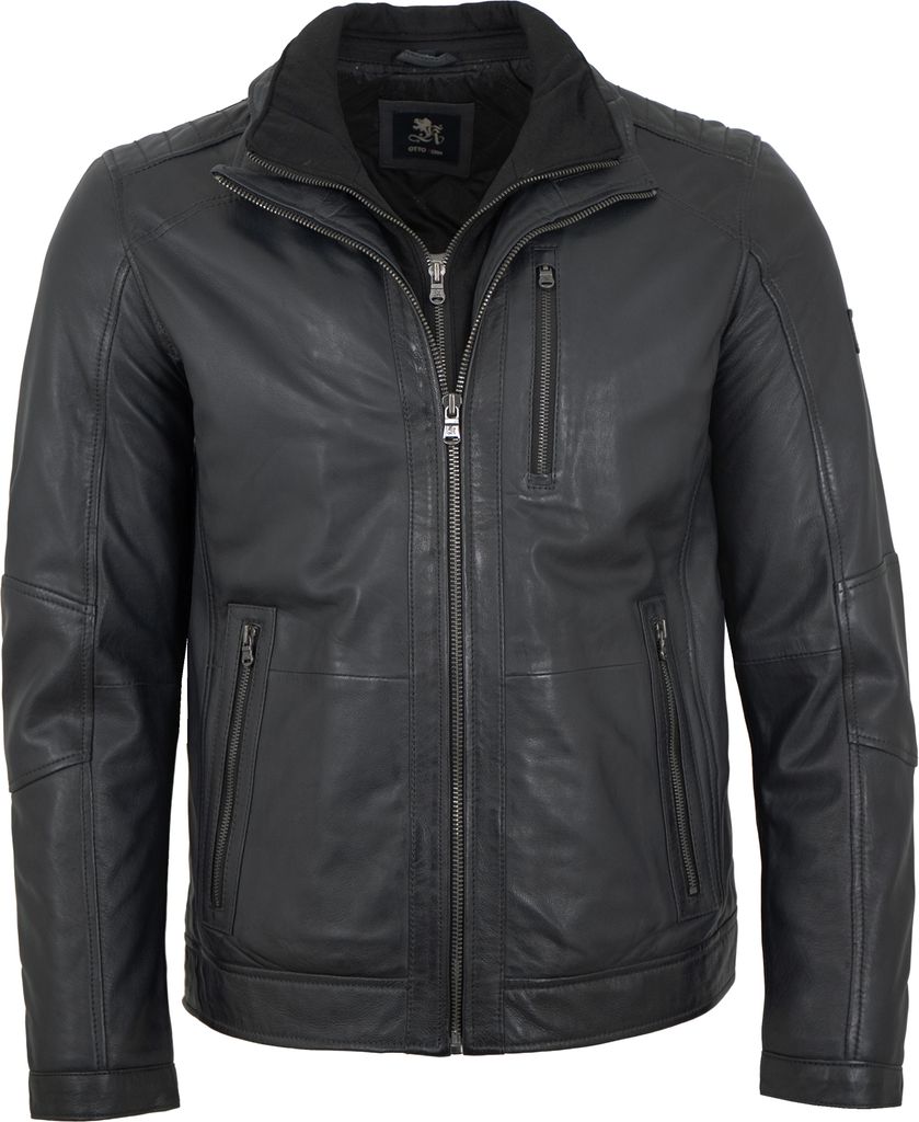 OTTO KERN - Herren Lederjacke Lammnappa anthra : 60