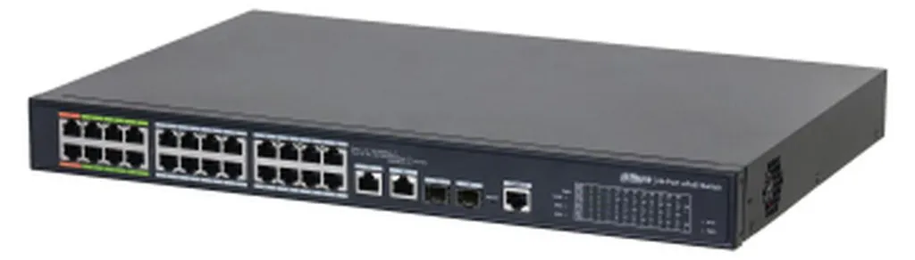 Dahua ePoE DH-LR2226-24ET-360-V2 Commutateur L2 Gigabit Ethernet Noir
