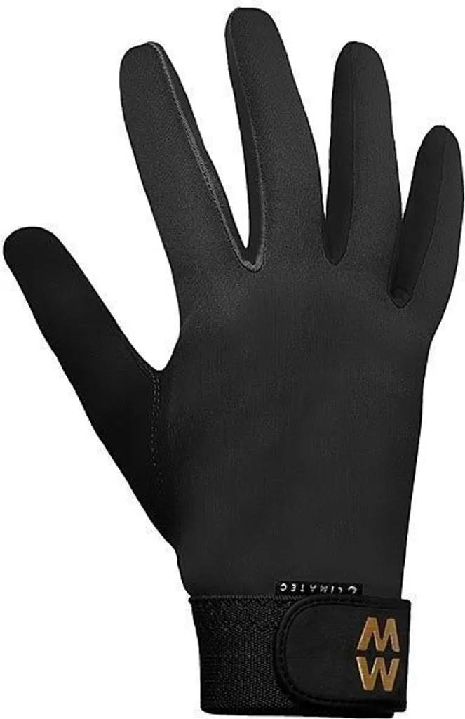 Gants d'équitation MacWet Climatec BZ1196 Noir Poignet Long Taille 9,5
