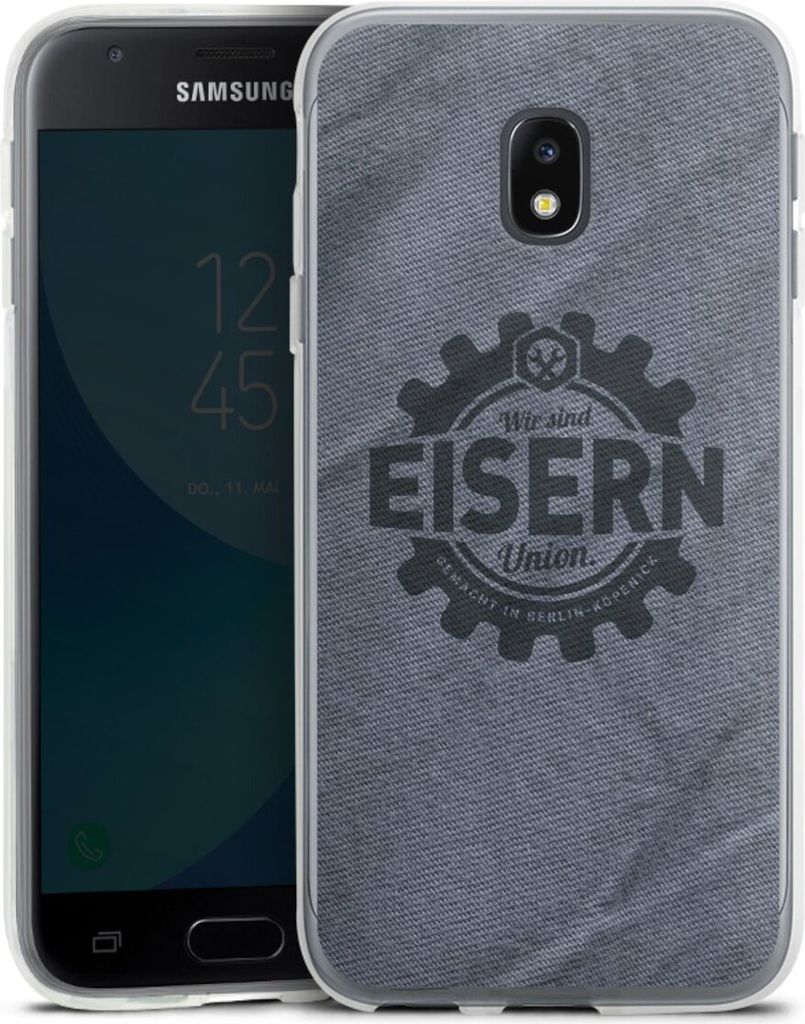 DeinDesign Handyhülle für Samsung Galaxy J3 Duos (2017) Silikon Hülle Case Smartphone Schutzhülle 1. FC Union Berlin FCU Offizielles Lizenzprodukt