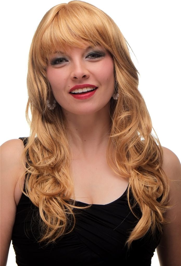 WIG ME UP Perücke blond dreifarbig gesträhnt Produktbild 