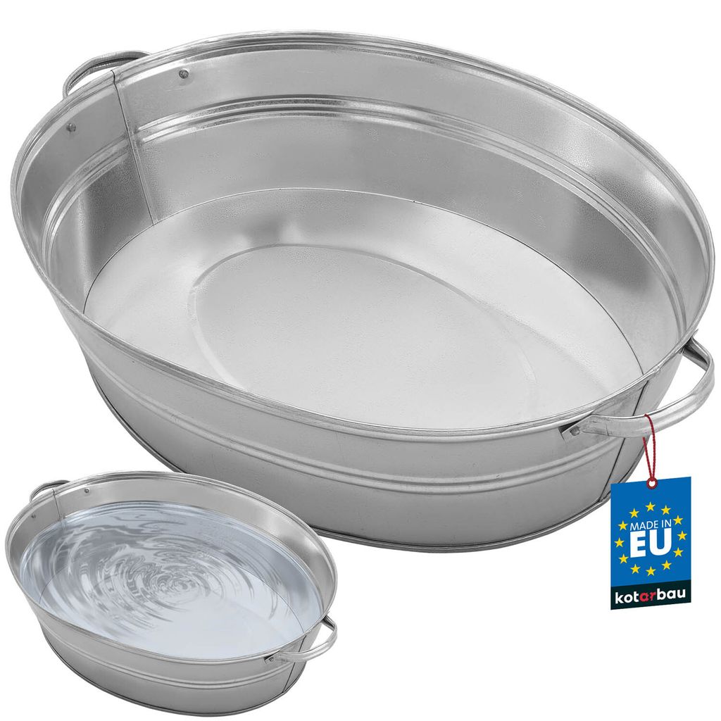 KOTARBAU® Wanna cynkowa do ogrodu duza 27 litrów okragla Zdjęcie produktu 