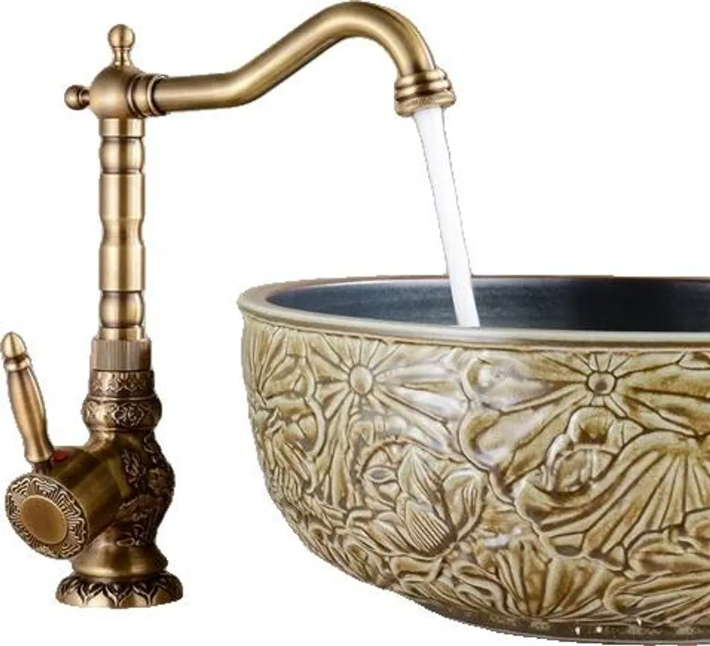 Rubinetto per lavabo, montato a soffitto, cartuccia in ceramica, alto