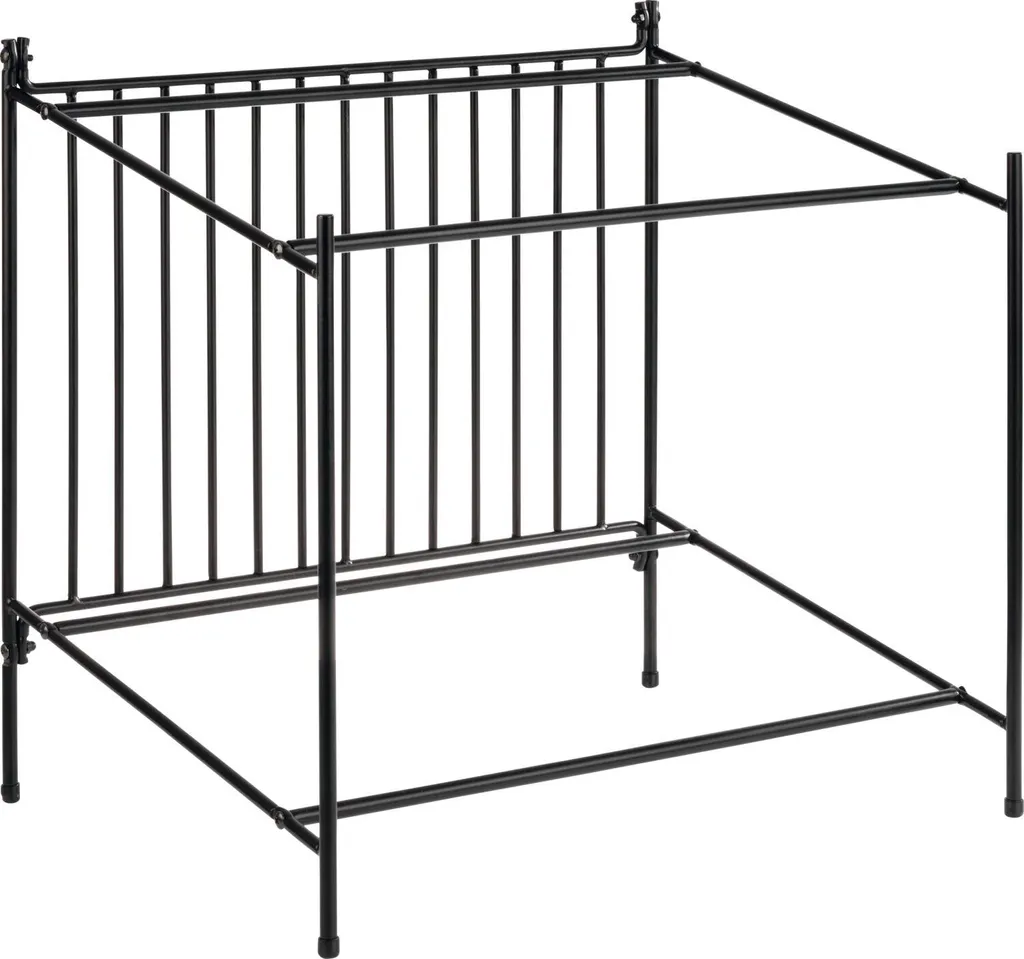 Support buffet métal noir APS stable avec embouts antidérapants 20cm