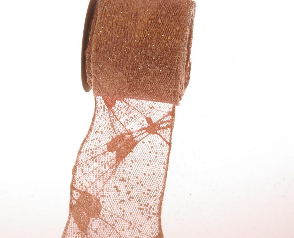 Meschband "Dragonfly" mit Glitzer - col. 02 roségold - 77108-63-10-02