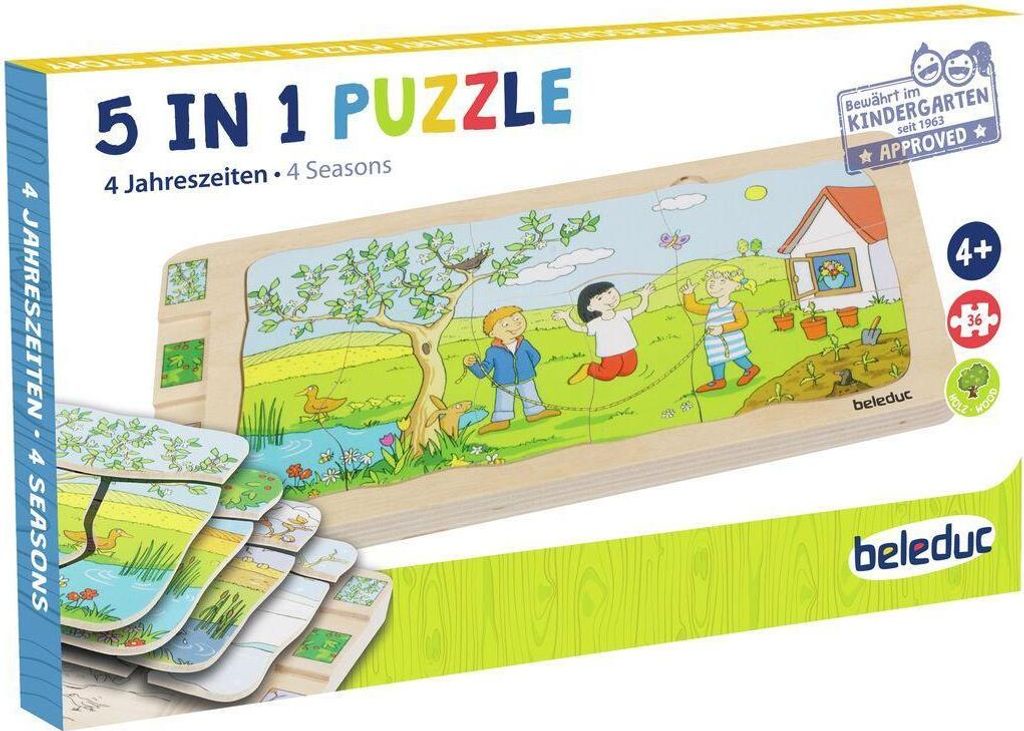 Lagen-Puzzle "4 Jahreszeiten" / 36 Teile Produktbild 