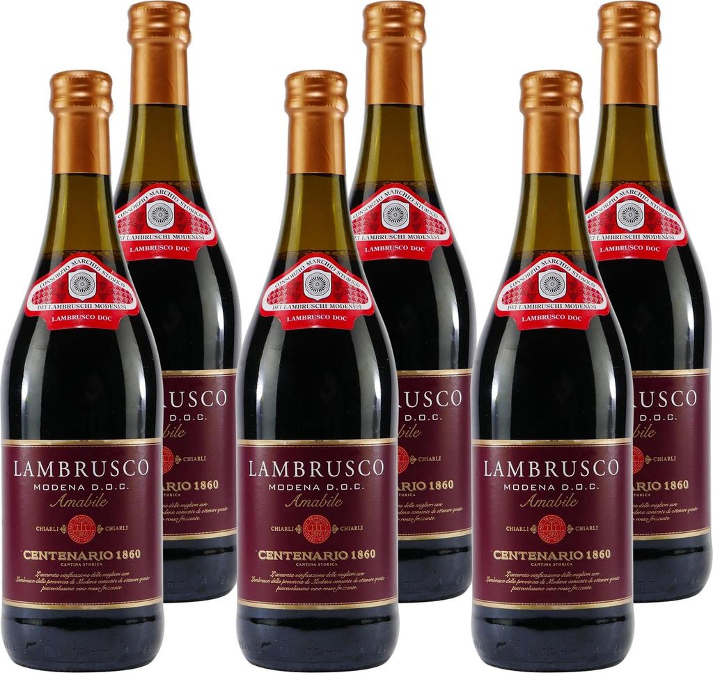Chiarli Lambrusco Modena DOC -lieblich- (6 x 0,75L) Produktbild 