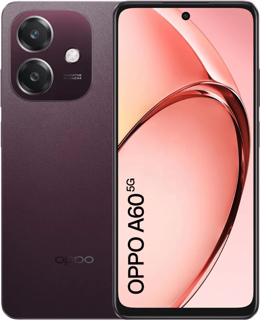 OPPO A60 5G avec Batterie 5100 mAh - Autonomie Longue Durée et Écran 6,67"
