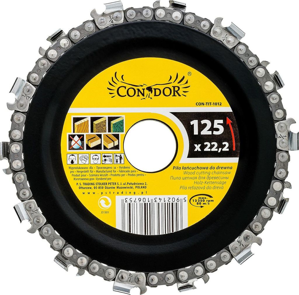 Lama per sega a catena per legno 125 mm Immagine del prodotto 