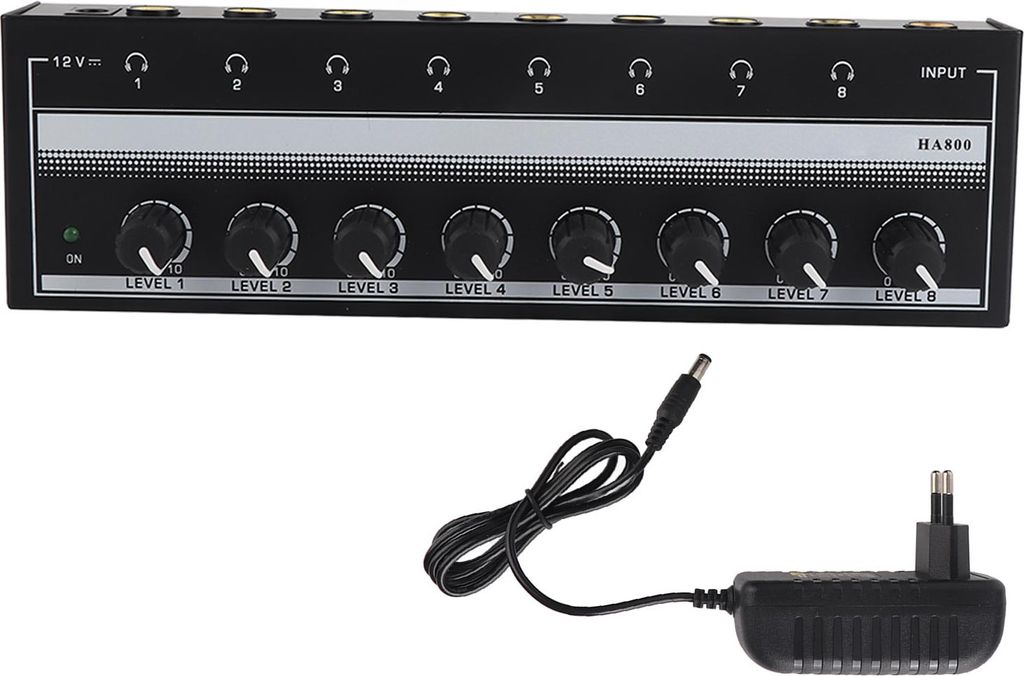 Kopfhörerverstärker 8 Kanal tragbarer Metallstero für Studio und Bühne