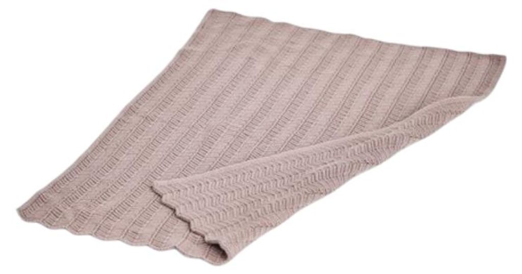 Smallstuff Puppendecke - Fishbone Knit - Powder | Alles Produktbild 