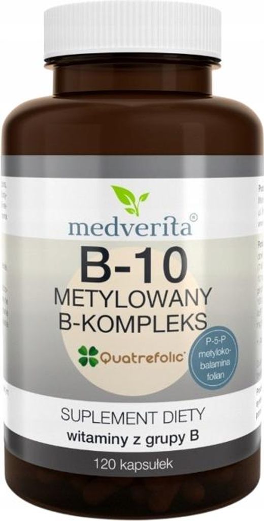 MEDVERITA B-10 Methyliertes B-Komplex Vitamin B 120 Kapseln
