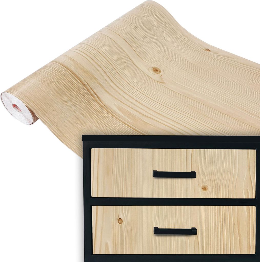Klebefolie Möbel 67x100 cm - Jura Kiefer - Selbstklebende Möbelfolie in Holzoptik - Folie für Möbel ideal zum Renovieren von Schränken, Türen...