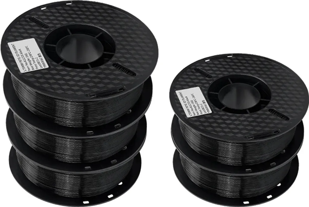 Filamento PETG 5kg Nero e Colori Vivaci - Bobina Industriale 1.75mm
