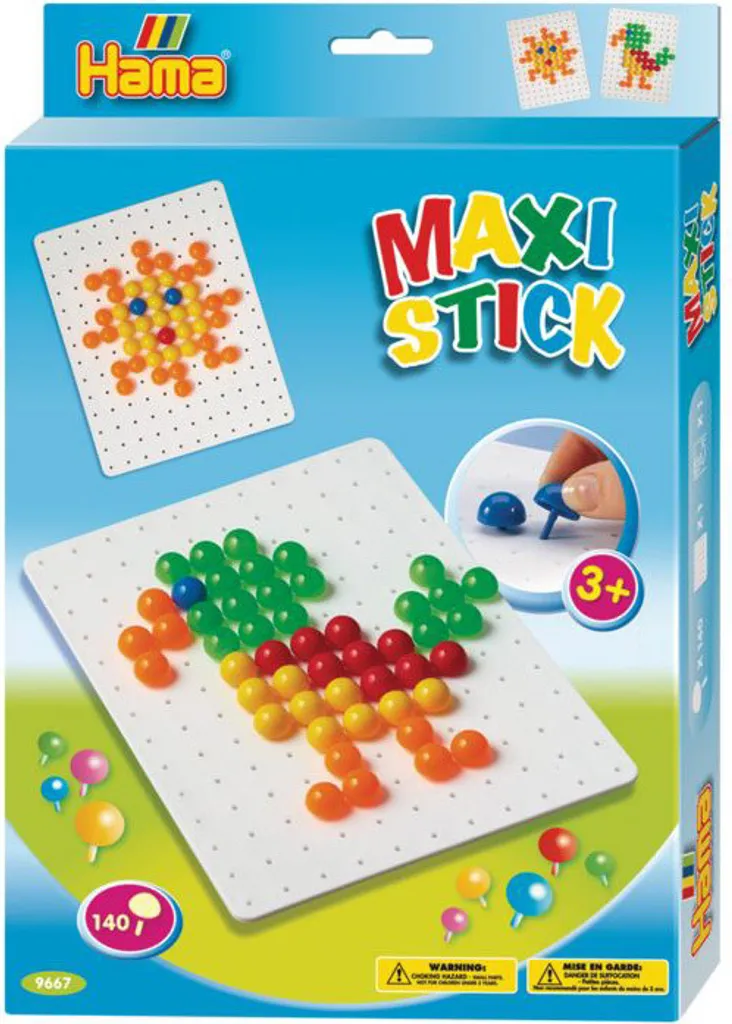 Hama Maxi Stick Connecteur Carré en Petit Format Cadeau Spécial Éveil