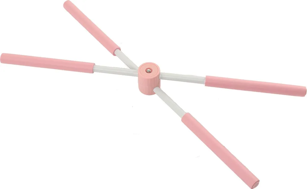 Correcteur de posture bâton de yoga rose pour ouverture des épaules